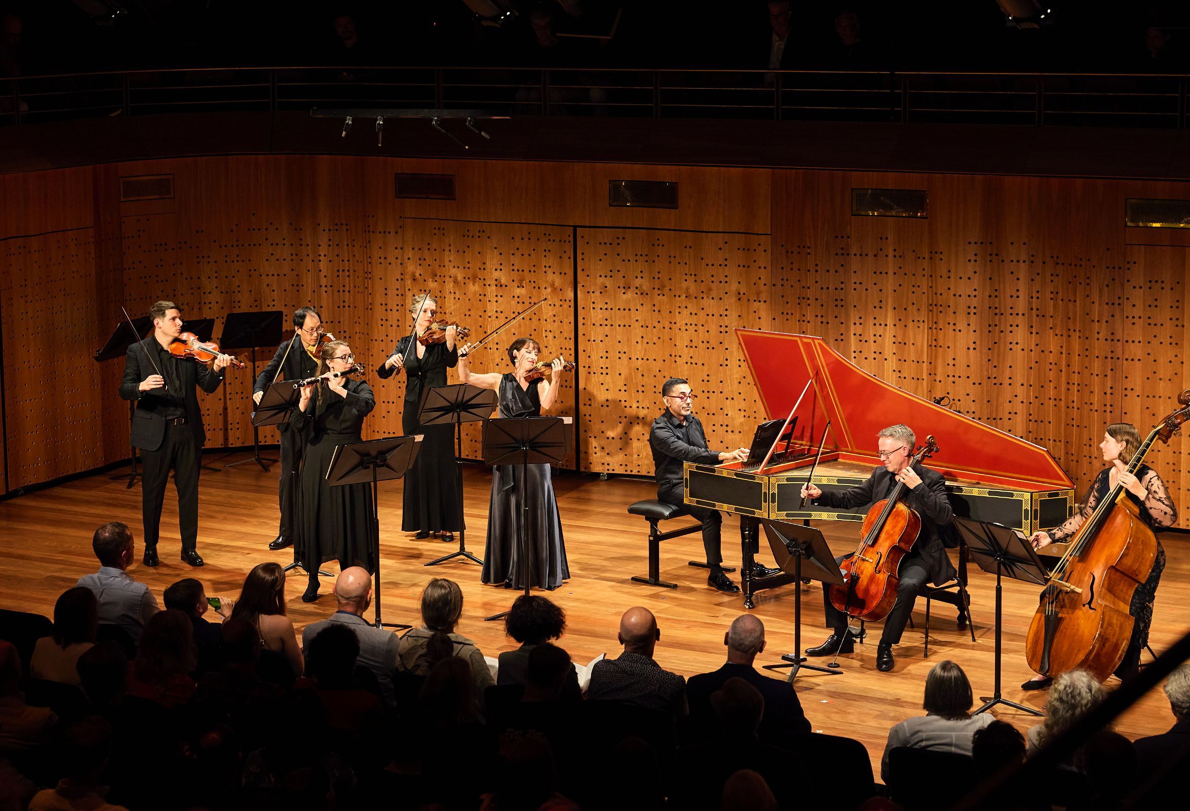 Neal Peres Da Costa (keyboard) and members of Bach Akademie Australia &copy; Keith Saunders