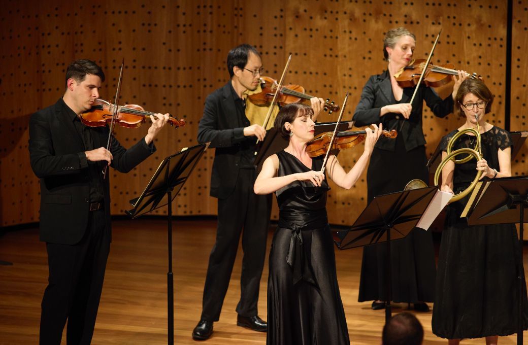Madeleine Easton (leader) and members of Bach Akademie Australia &copy; Keith Saunders