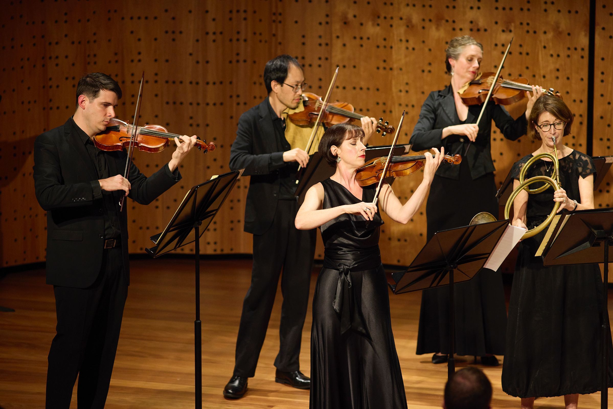 Madeleine Easton (leader) and members of Bach Akademie Australia &copy; Keith Saunders