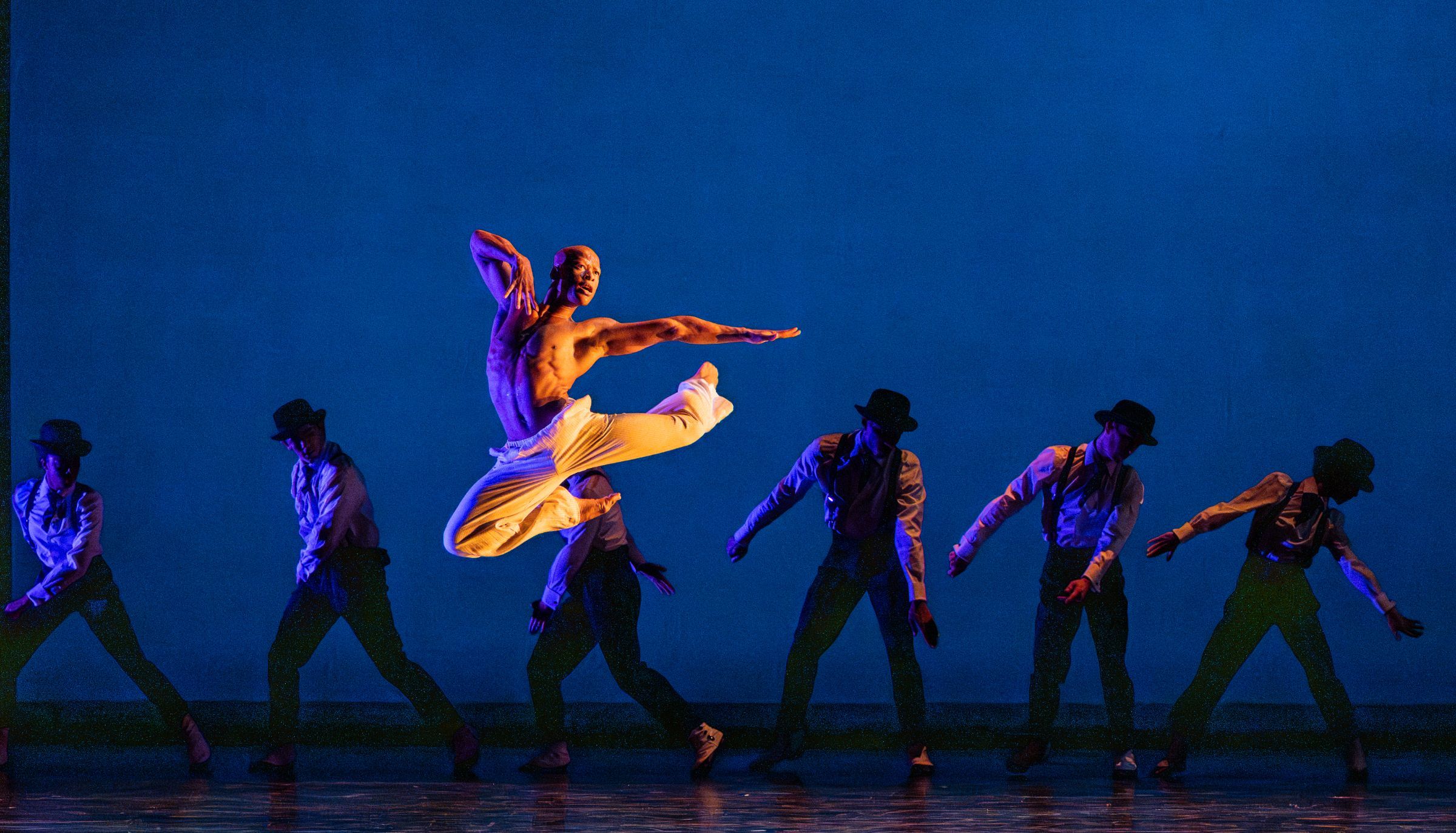 Patrick Gamble and Company in Robert Battle's <i>Under the Rhythm</i> © Ron Thiele