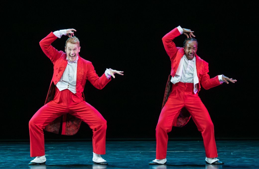 Lee Duveneck and Alex Clayton in Robert Battle's <i>Under the Rhythm</i> © Ron Thiele