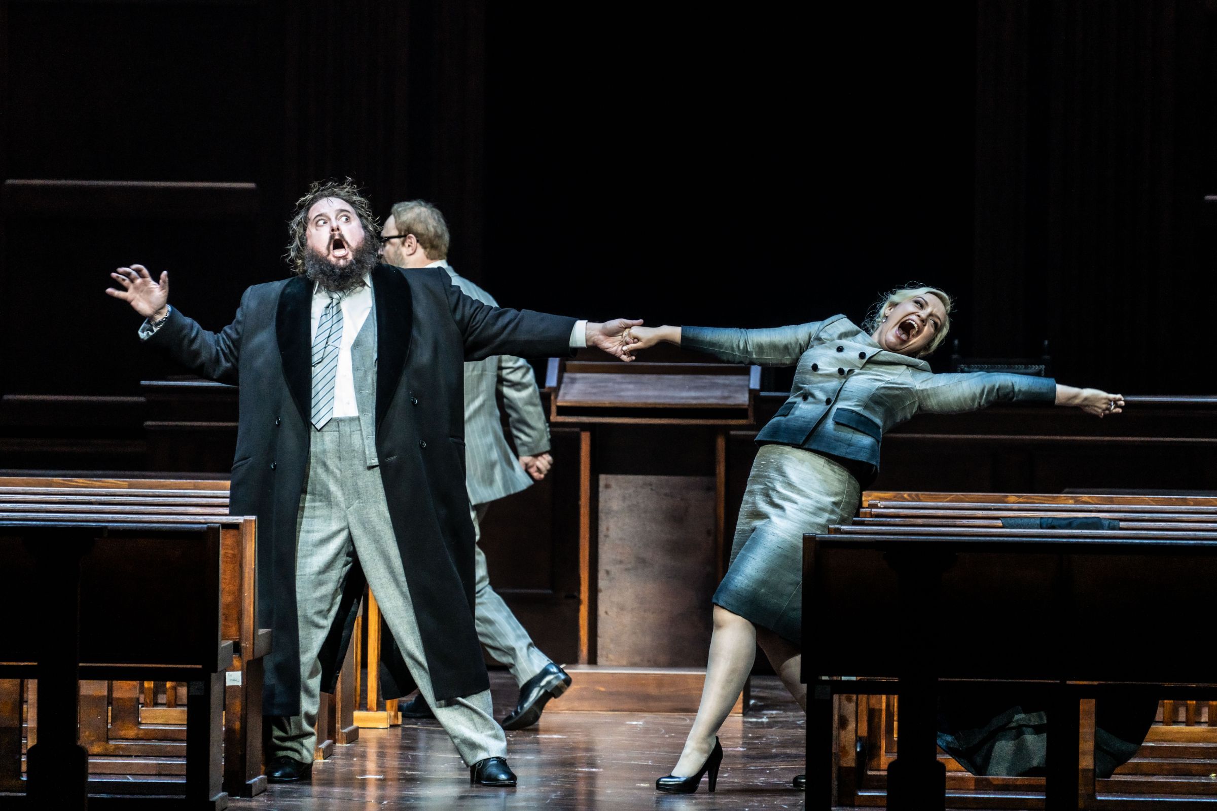 Allan Clayton (King Charles VII) and Nadezhda Pavolva (Agnès Sorel) &copy; Marco Borggreve