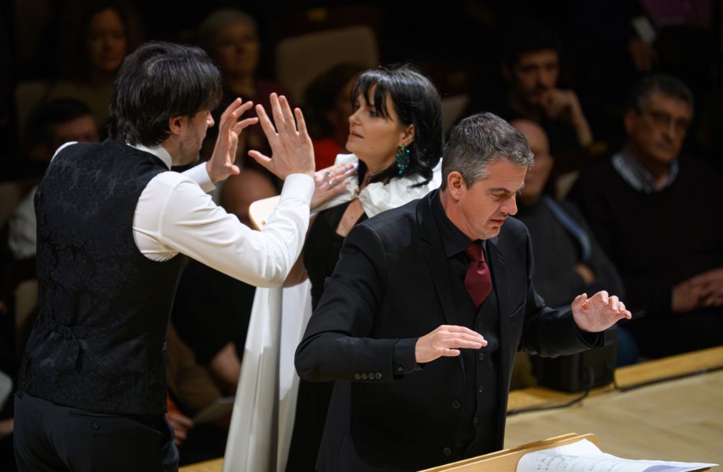 Carlo Vistoli, Emőke Bar&aacute;th y Philippe Jaroussky &copy; Rafa Mart&iacute;n | Centro Nacional de Difusi&oacute;n Musical (CNDM)