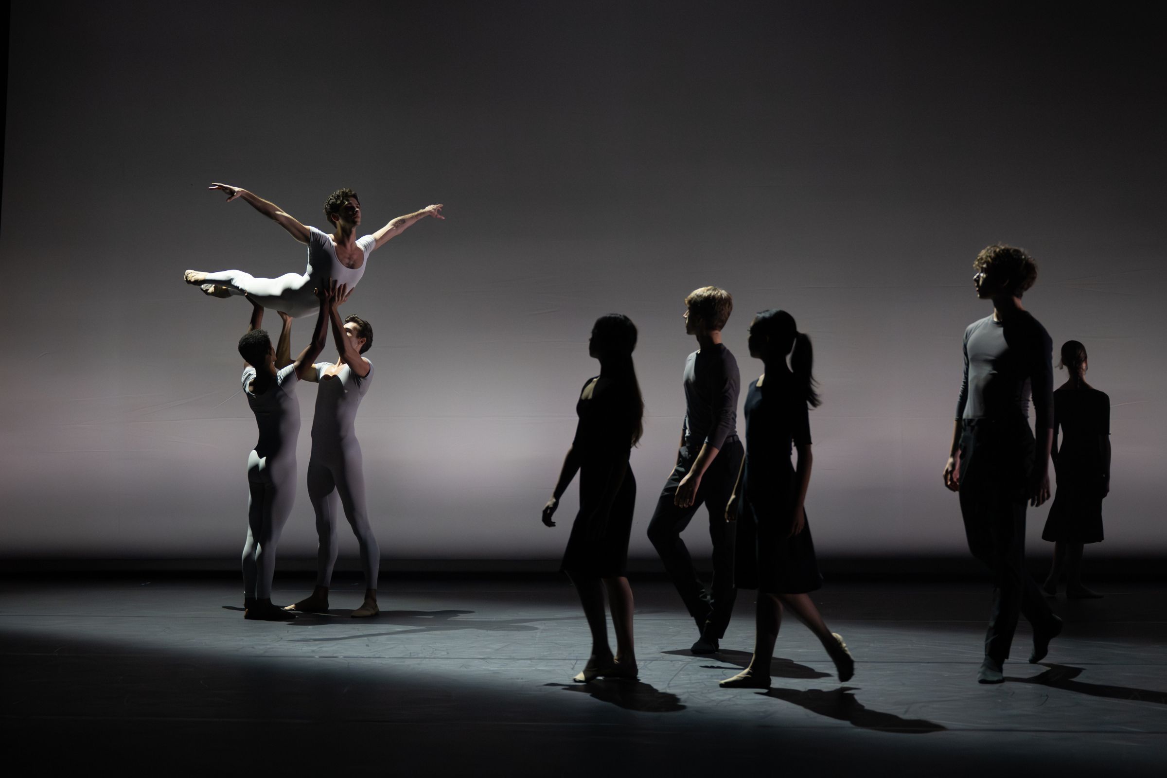 Alejandro Virelles and London City Ballet in Jerome Robbins’ <i>Quiet City</i> © Photography by ASH