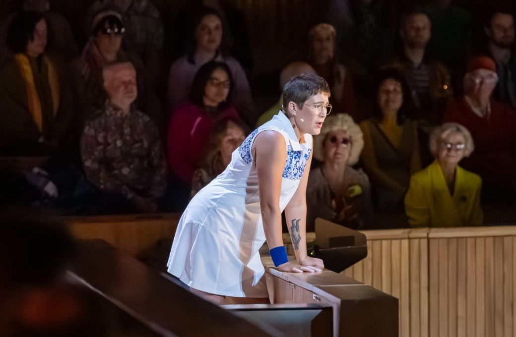 Nikola Printz (Billie Jean King) © Philharmonia Orchestra | Marc Gascoigne