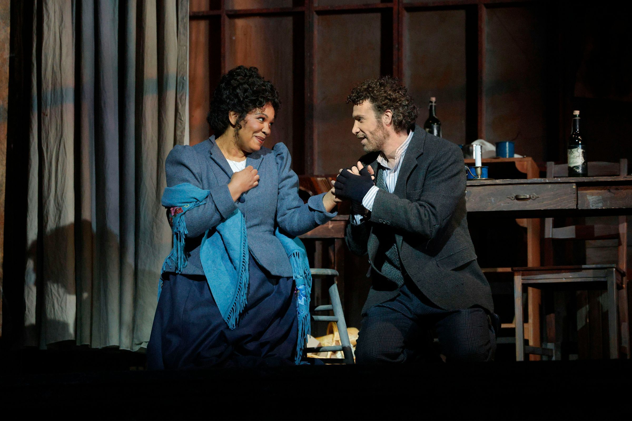 Janai Brugger (Mimì) and Oreste Cosimo (Rodolfo) &copy; Cory Weaver