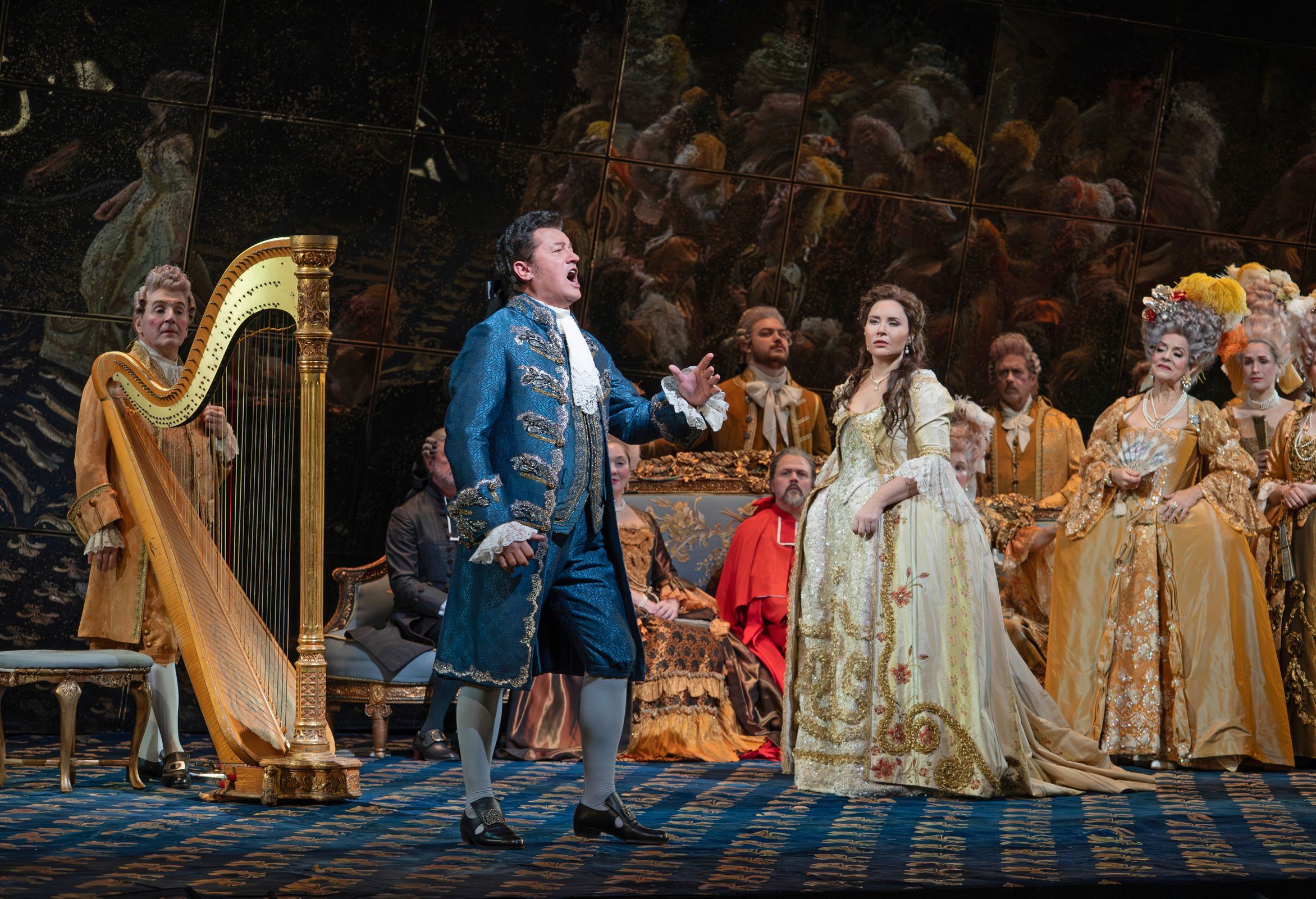 Piotr Beczała (Andrea Chénier) and Sonya Yoncheva (Maddalena) &copy; Karen Almond | Met Opera