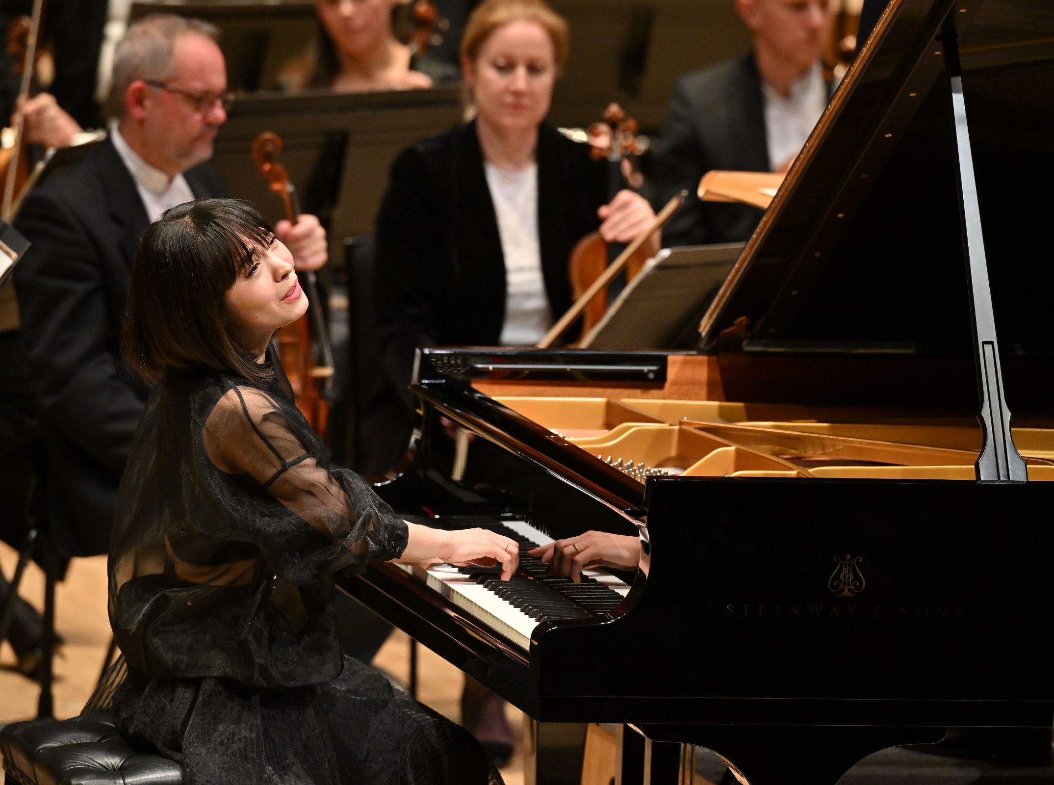 Alice Sara Ott and the London Symphony Orchestra © LSO | Mark Allan
