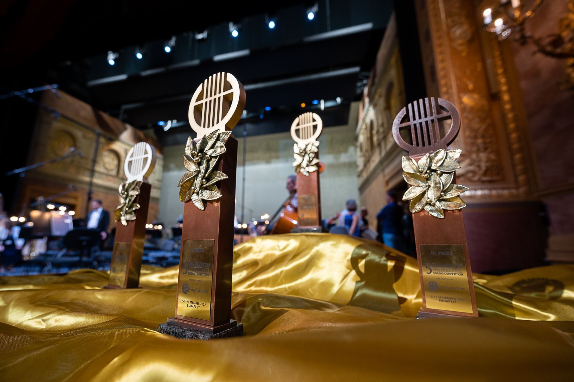 The 2022 trophies &copy; Liszt Academy | Dénes Erdős