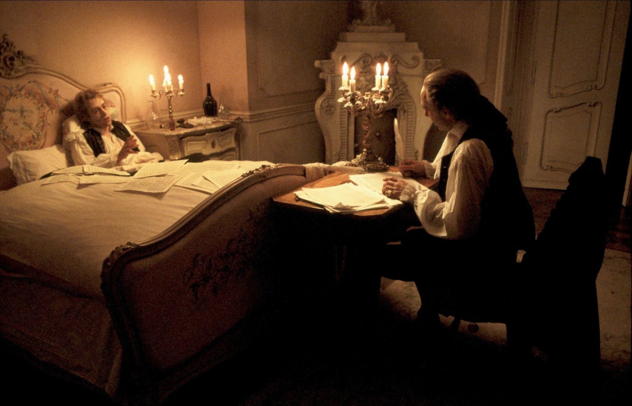 Tom Hulce and F Murray Abraham in Miloš Forman’s <i>Amadeus</i> &copy; Alamy | The Saul Zaentz Company