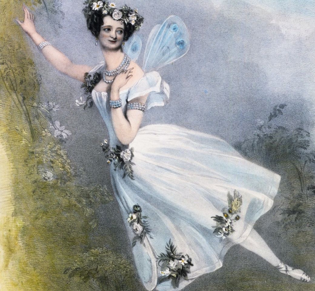 Marie Taglioni as Flore in Charles Didelot’s <i>Zephire and Flore</i> (1831) © Victoria & Albert Museum | Wikimedia Commons (public domain)