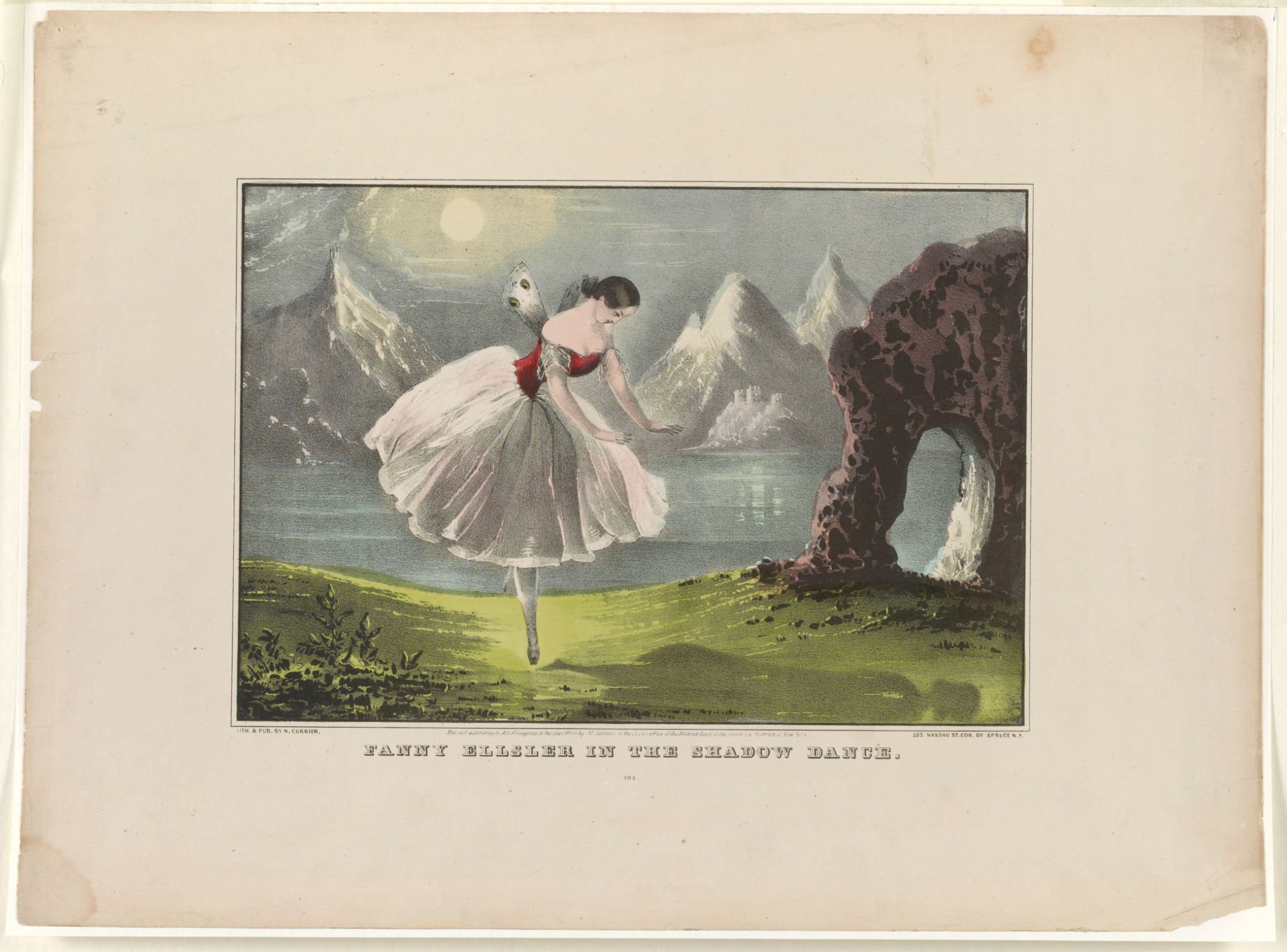 Collectable lithograph of Fanny Elssler (1846) © Library of Congress | Wikimedia Commons (public domain)
