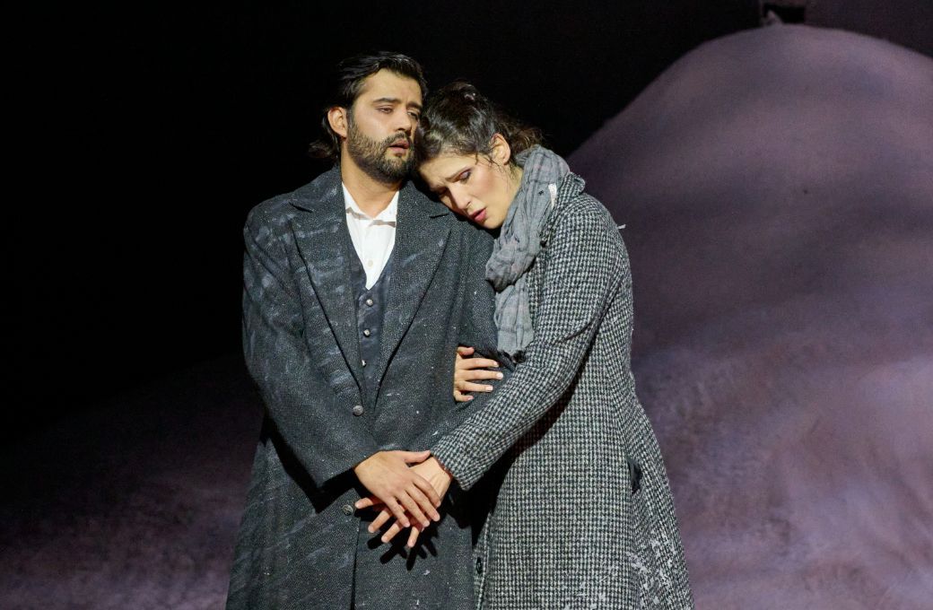 Bekhzod Davronov (Edgardo) und Adela Zaharia (Lucia) &copy; Wiener Staatsoper | Michael P&ouml;hn