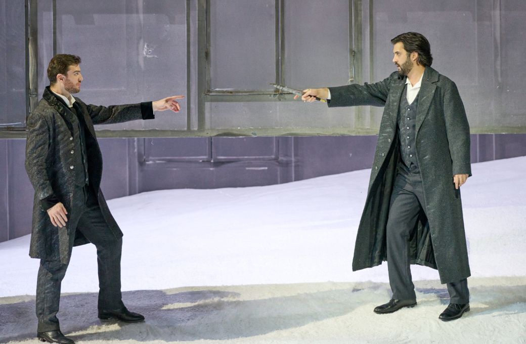 Mattia Olivieri (Enrico) und Bekhzod Davronov (Edgardo) &copy; Wiener Staatsoper | Michael P&ouml;hn