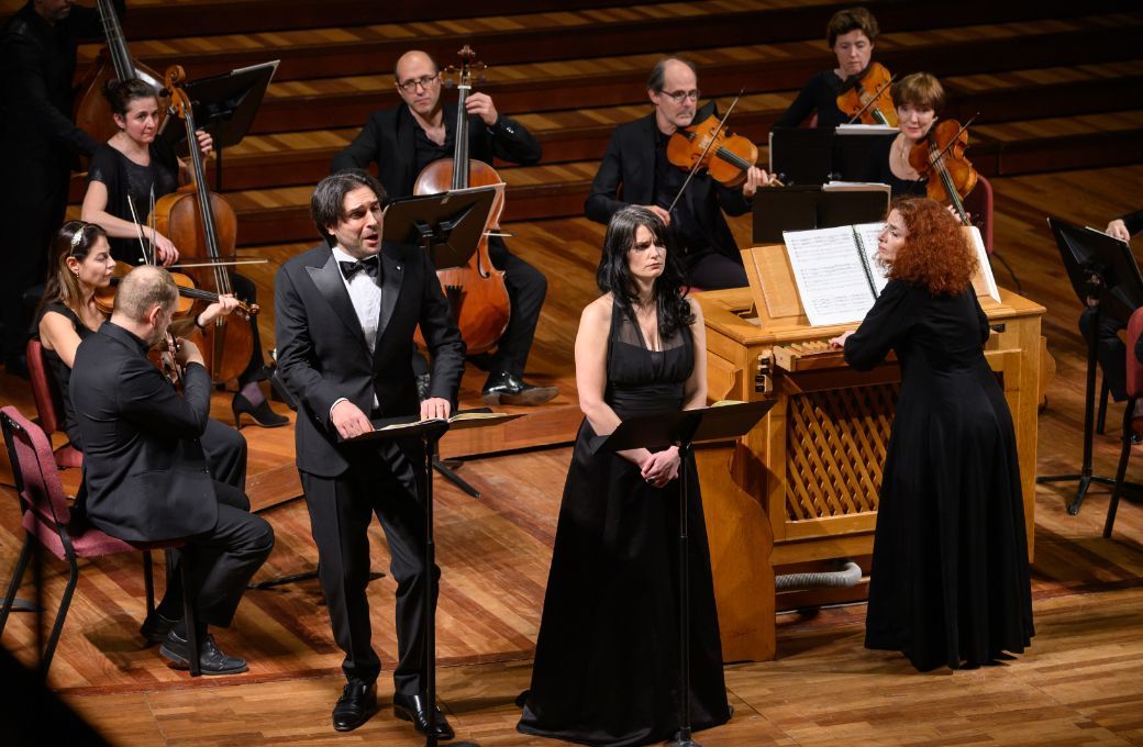 Carlo Vistoli, Emőke Baráth, Emmanuelle Haïm y Le Concert d'Astrée &copy; A. Bofill | Ibermúsica