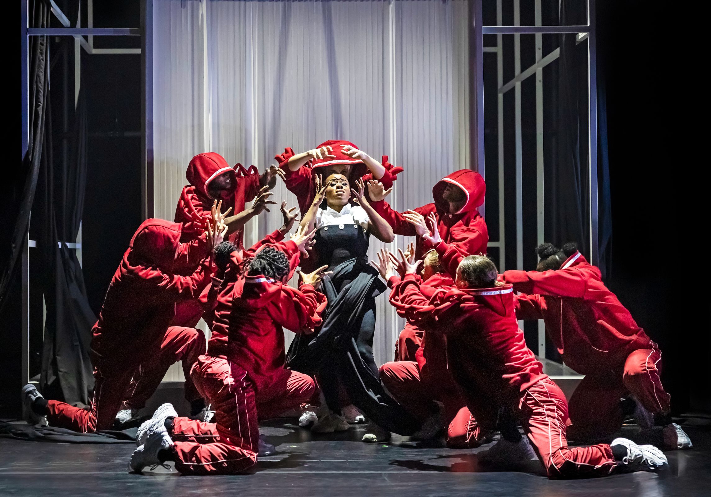 Leah Hill as Ebony with ZooNation in <i>Ebony Scrooge</i> © Pamela Raith Photography
