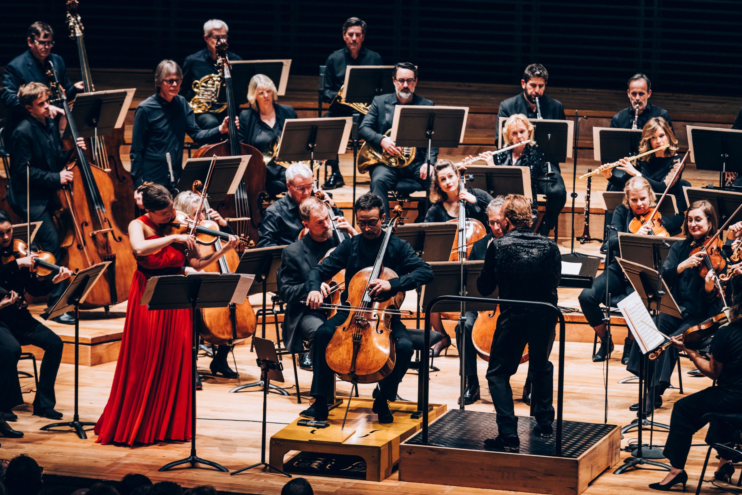 Veronika Eberle, Jean-Guihen Queyras, Yannick Nézet-Séguin et le Chamber Orchestra of Europe &copy; Clément Savel