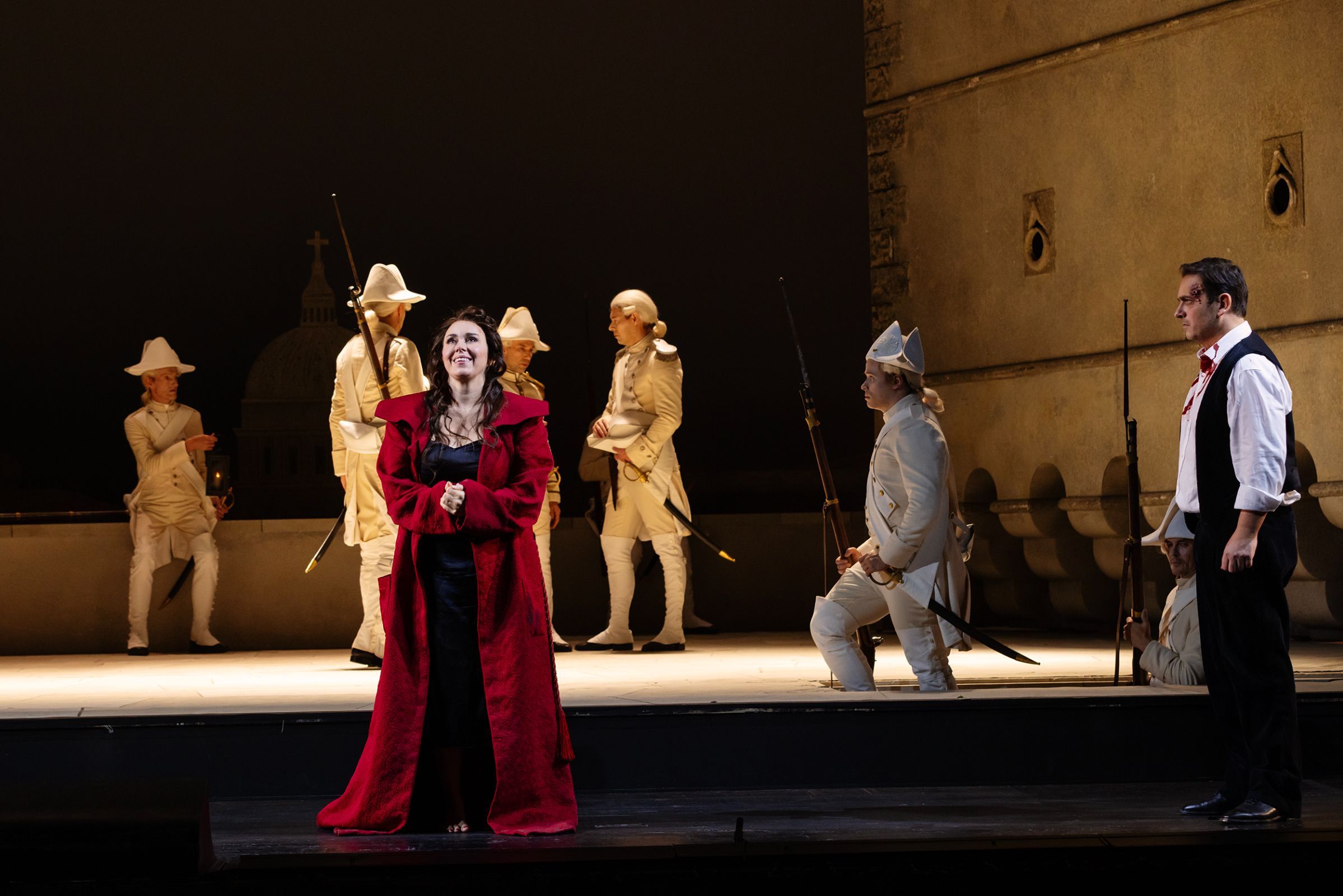 Elisabet Strid (Toaca) and Milen Bozhkov (Cavaradossi) &copy; Emma Suominen