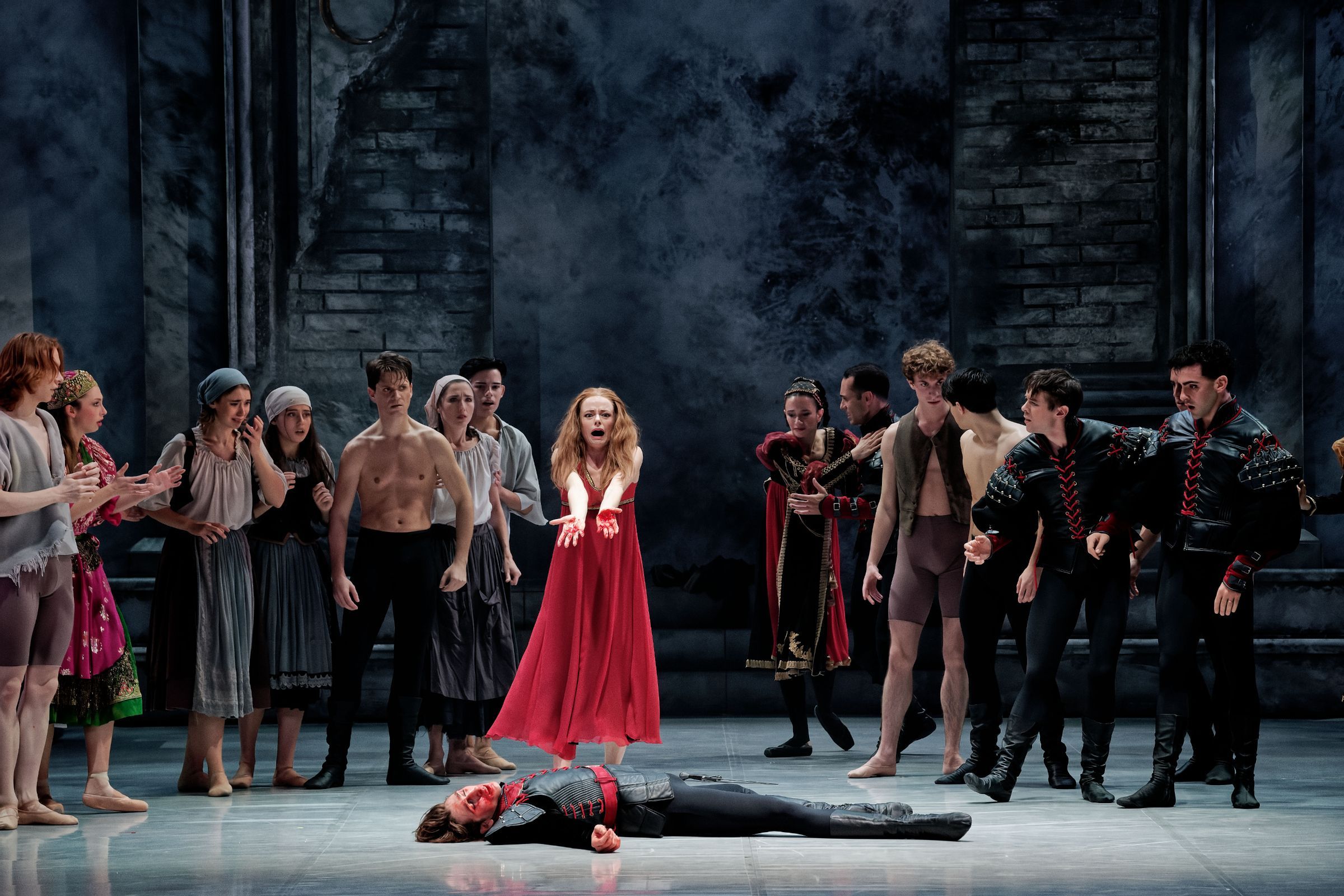 Alice Lelouple as Lady Capulet with the Ballet de l'Opéra National de Bordeaux in <i>Romeo and Juliet</i> © Agathe Poupeney