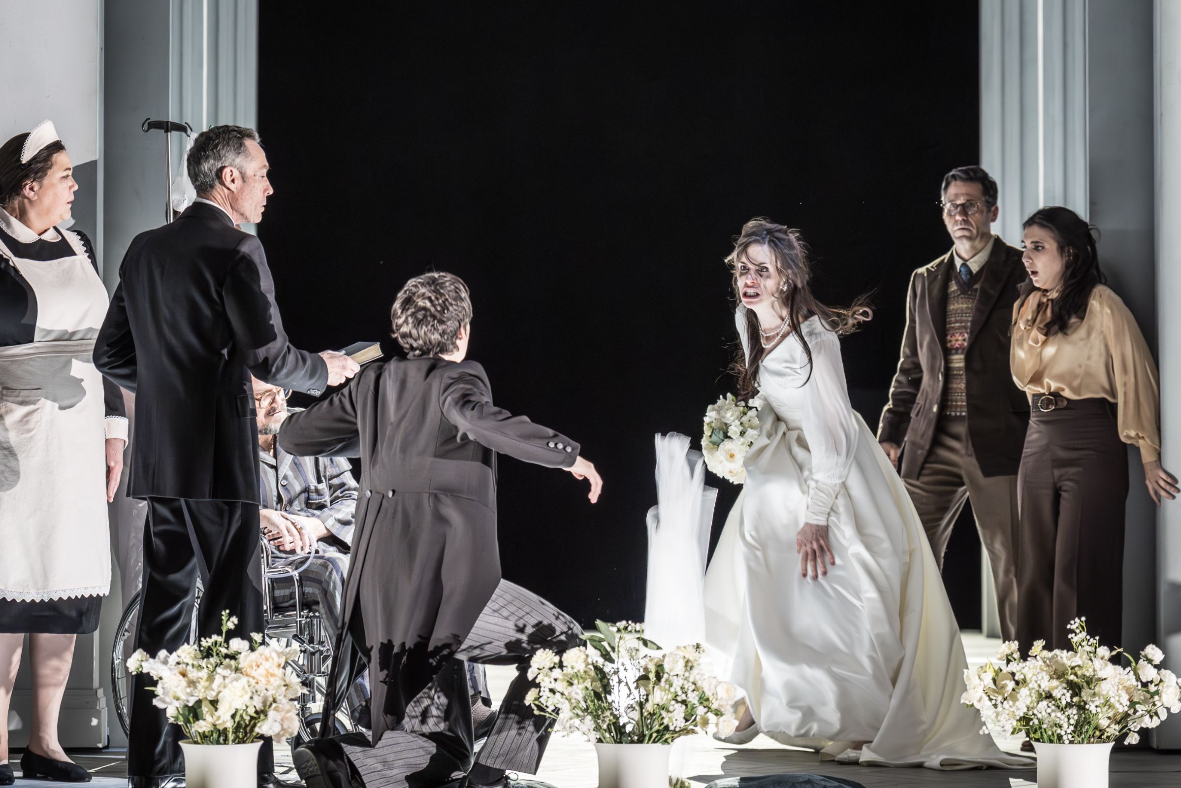 Emily D’Angelo (Ariodante), Jacquelyn Stucker (Ginevra), Ed Lyon (Lurcanio), Elena Villalón &copy; RBO 2025 | Marc Brenner