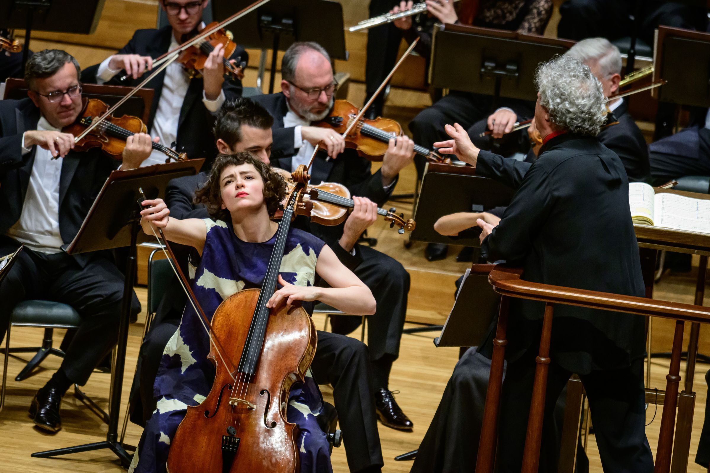 Anastasia Kobekina performs with Semyon Bychkov and the Czech Philharmonic &copy; Petra Hajská