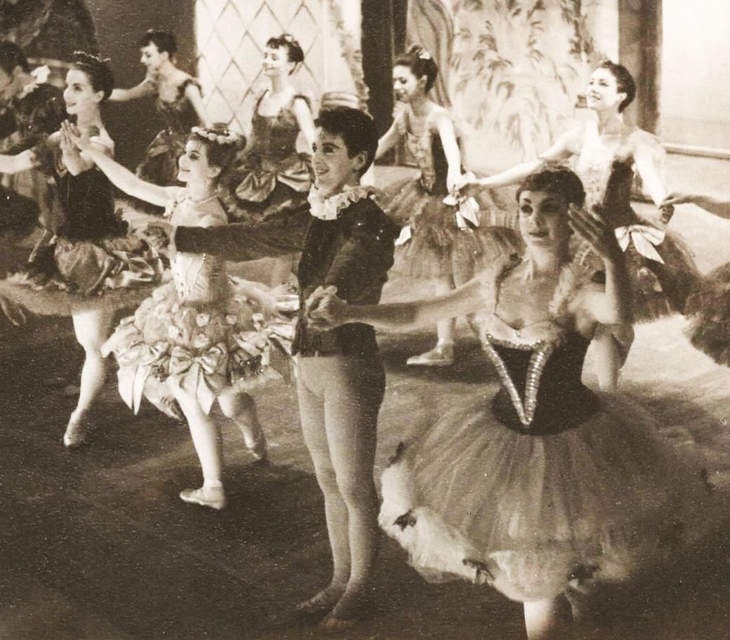 Front row: Gillian Martlew, Lucette Aldous, John O'Brien and Thelma Litster in <i>Gala Performance</i> &copy; Courtesy of Alex Simpkins/John O'Brien
