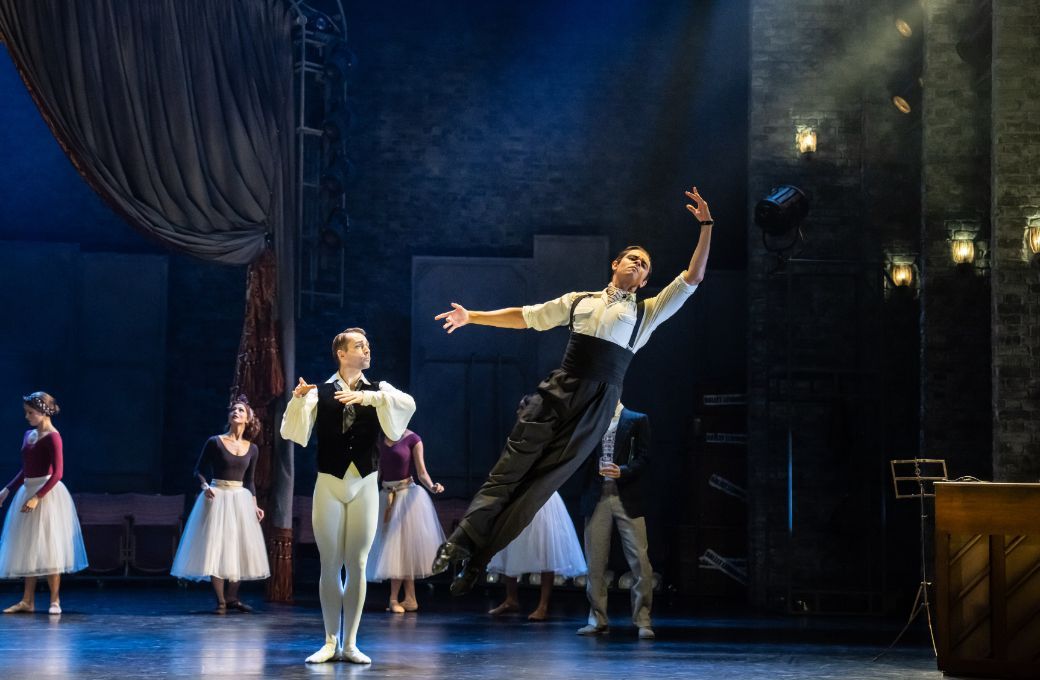 Liam Mower as Ivan Boleslawsky and Glenn Graham as Grischa Ljubov in <i>The Red Shoes</i> © Johan Persson