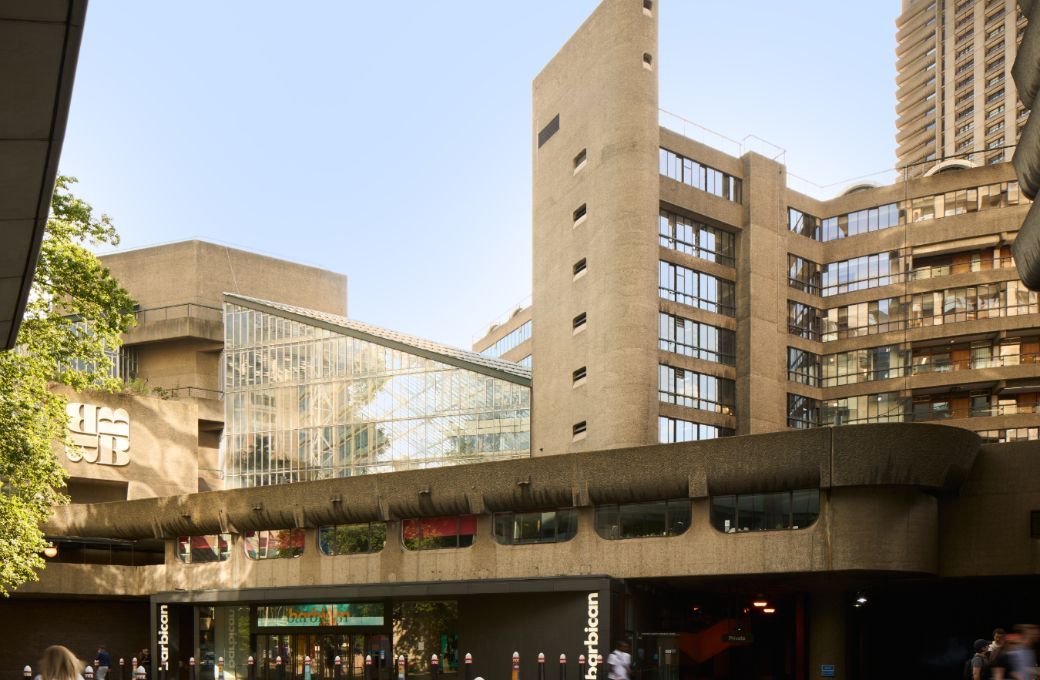 Silk Street entrance of the Barbican Centre © Dion Barrett