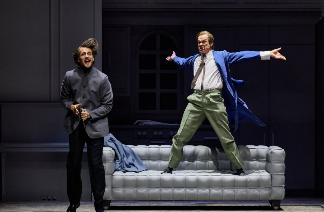 Yannick Debus (Dr. Falke) und Matthias Klink (Gabriel von Eisenstein) &copy; Herwig Prammer