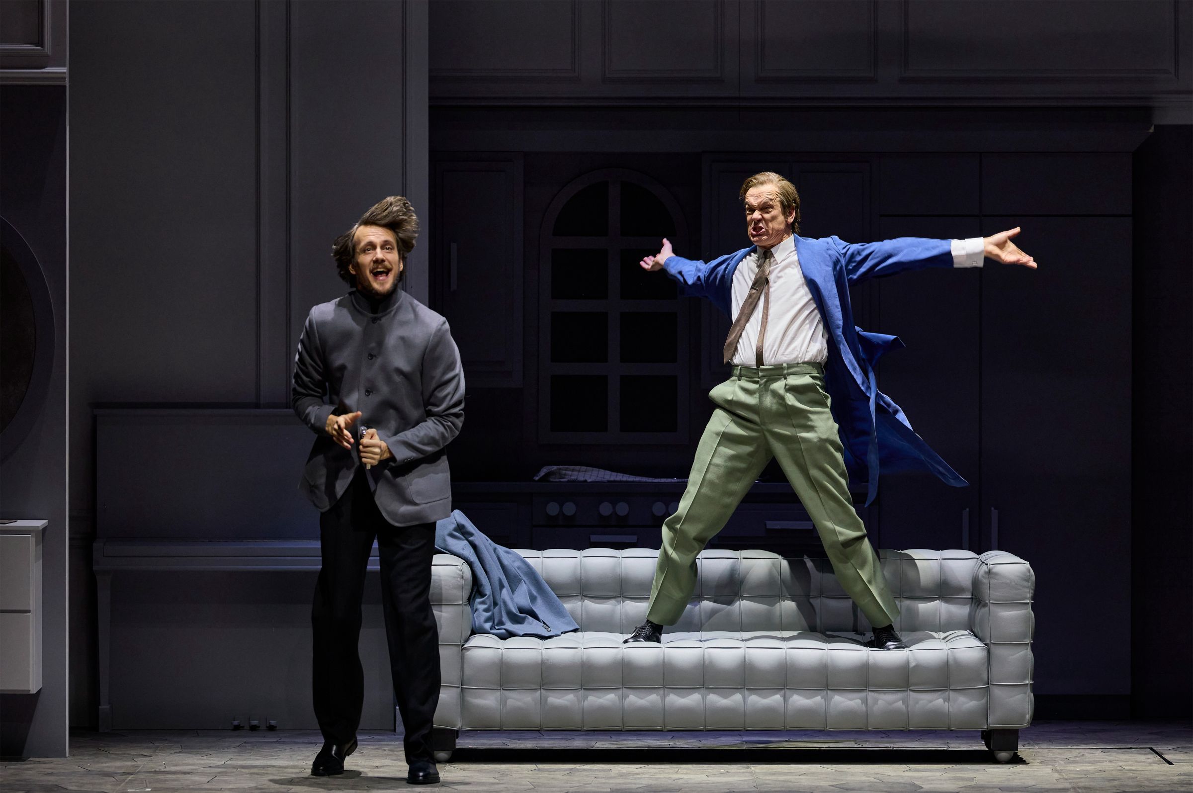 Yannick Debus (Dr. Falke) und Matthias Klink (Gabriel von Eisenstein) &copy; Herwig Prammer