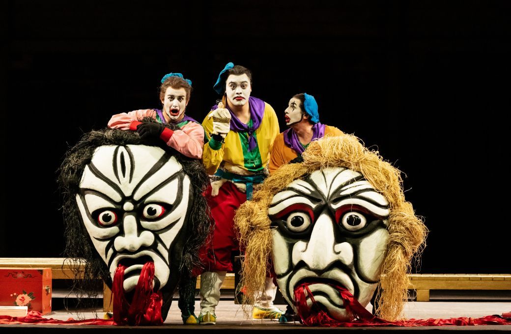 Aled Hall (Pang), Simone del Savio (Ping), James Kryshak (Pong) &copy; RBO 2025 | Camilla Greenwell