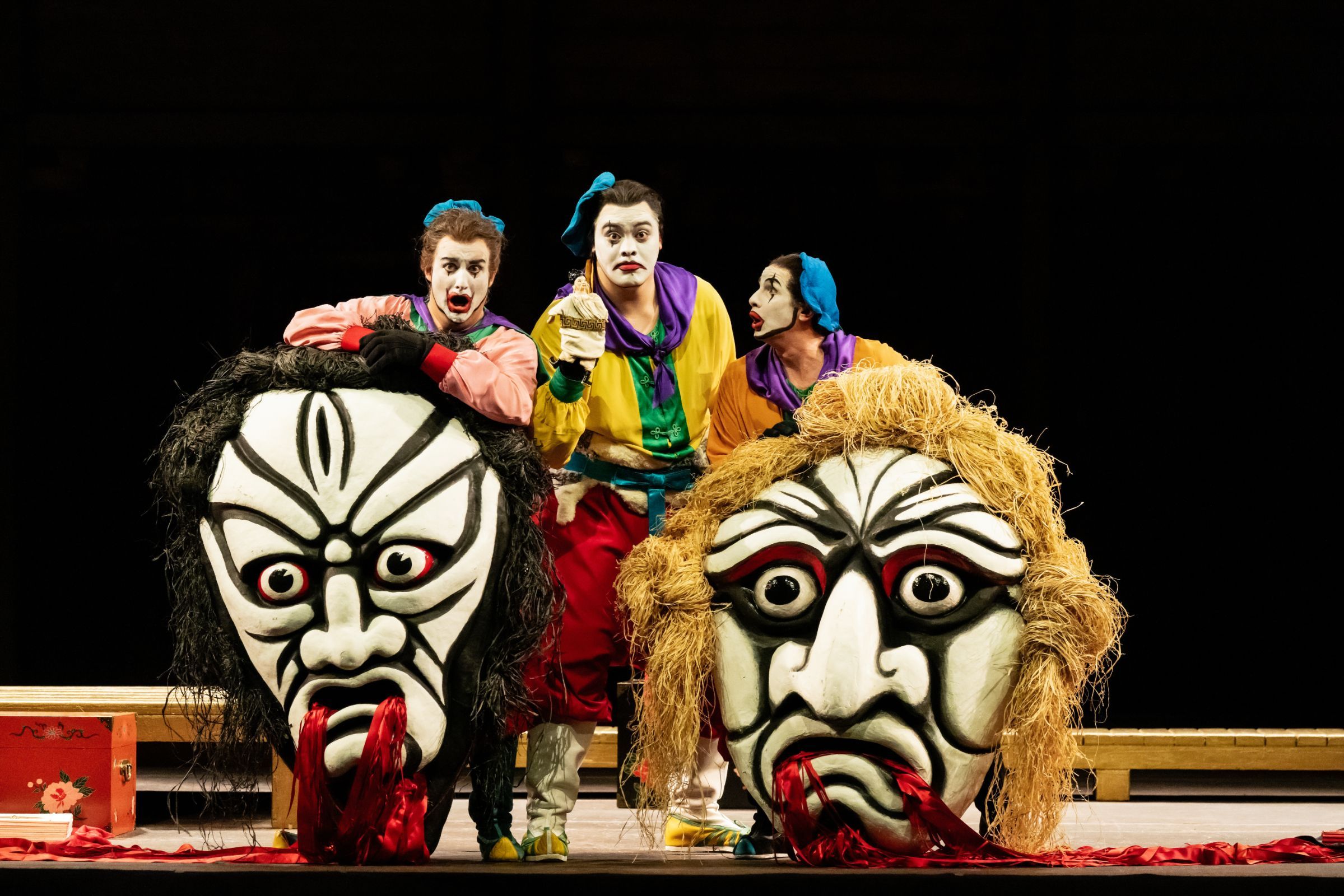 Aled Hall (Pang), Simone del Savio (Ping), James Kryshak (Pong) &copy; RBO 2025 | Camilla Greenwell
