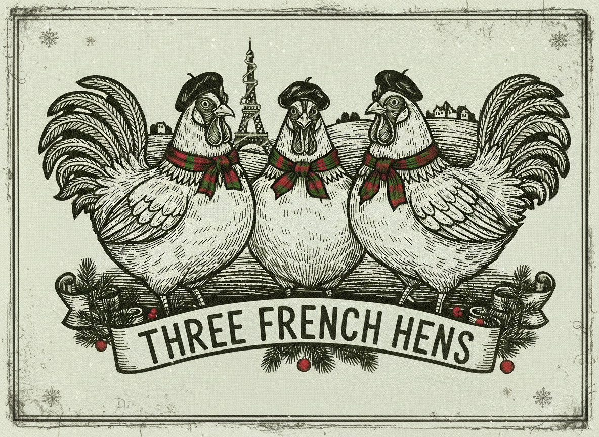 Three French hens