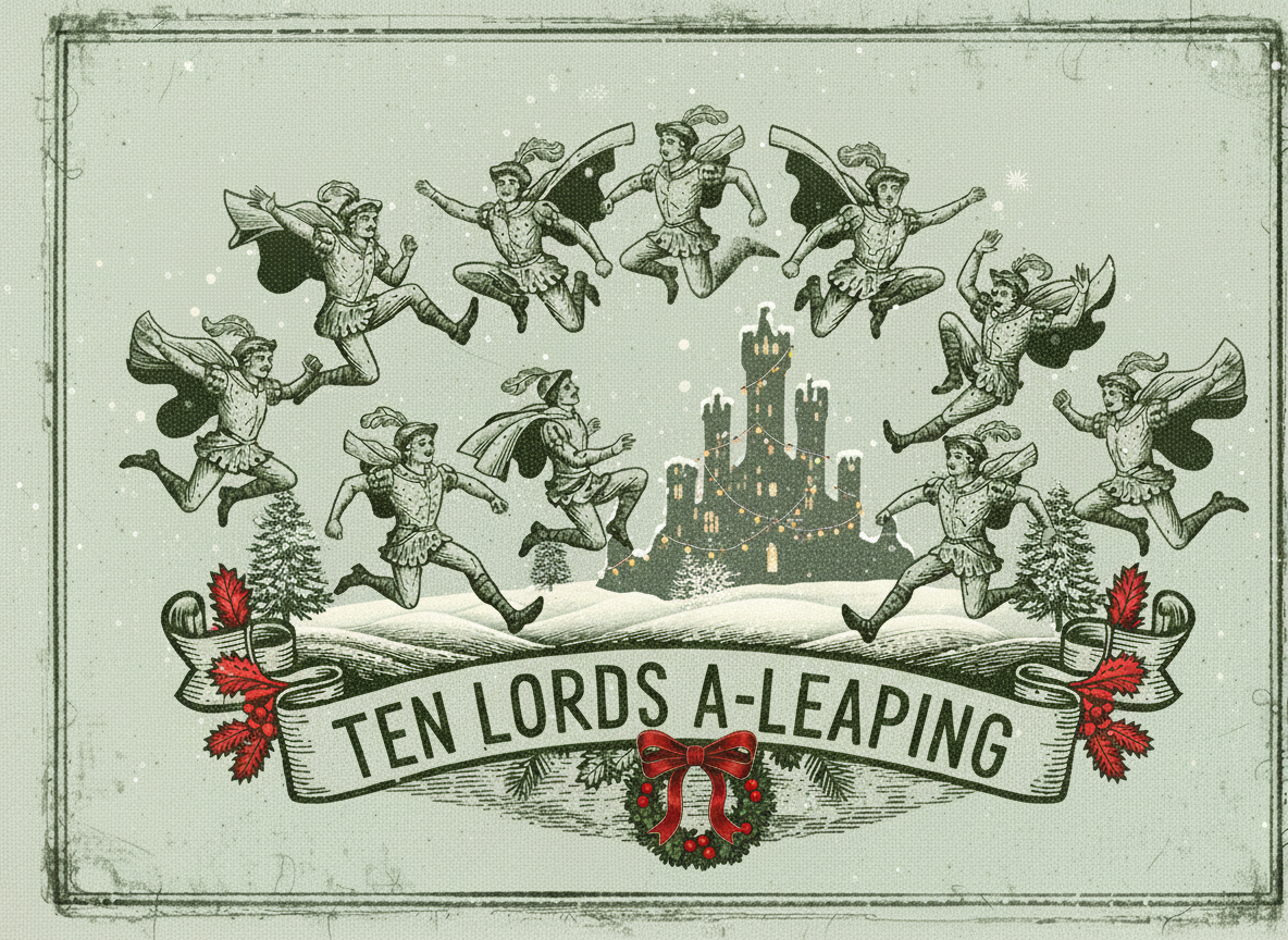 Ten lords a-leaping
