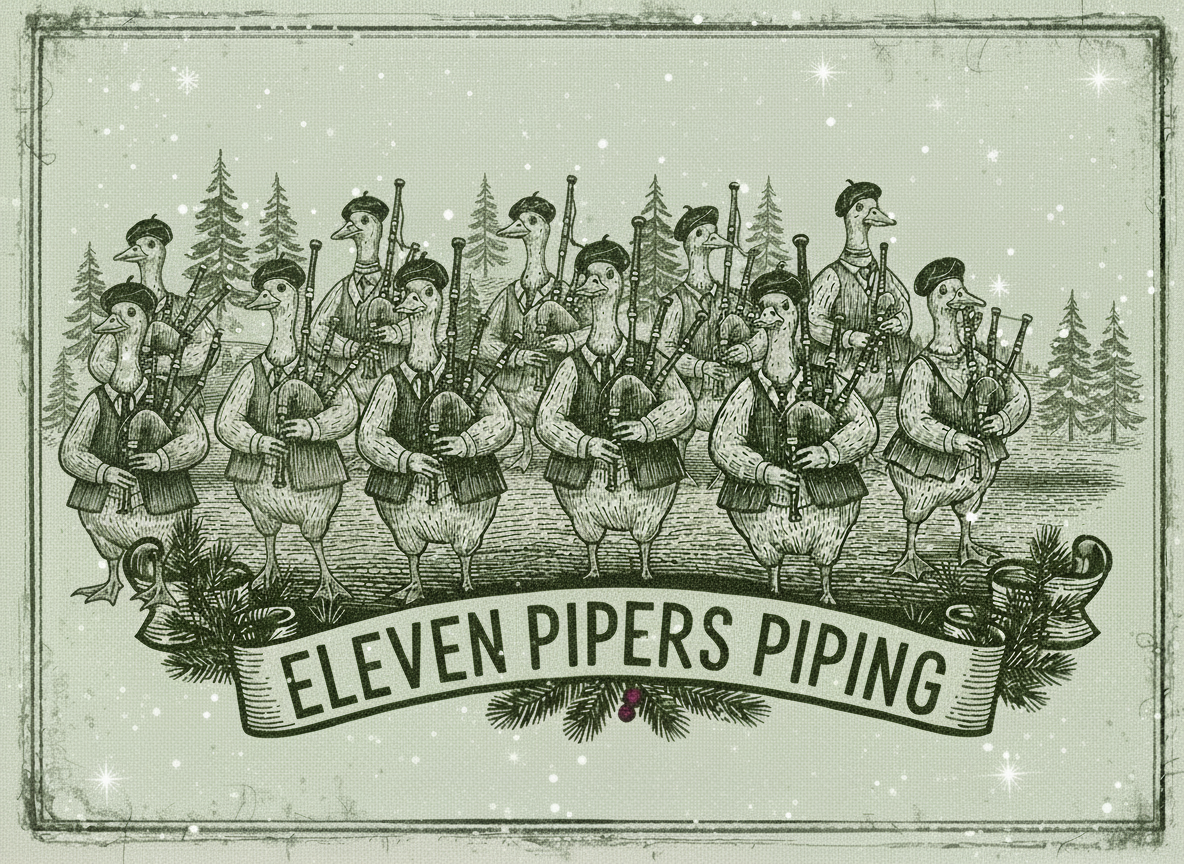 Eleven pipers piping