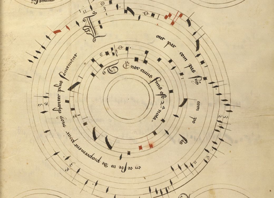 Baude Cordier: &ldquo;Tout par compas&rdquo; &copy; Mus&eacute;e Cond&eacute; MS 564 | IMSLP