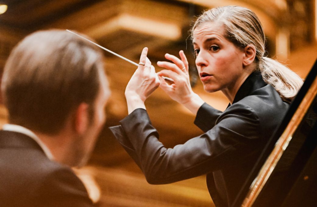 Leif Ove Andsnes and Karina Canellakis © Amar Mehmedinovic | Musikverein Wien