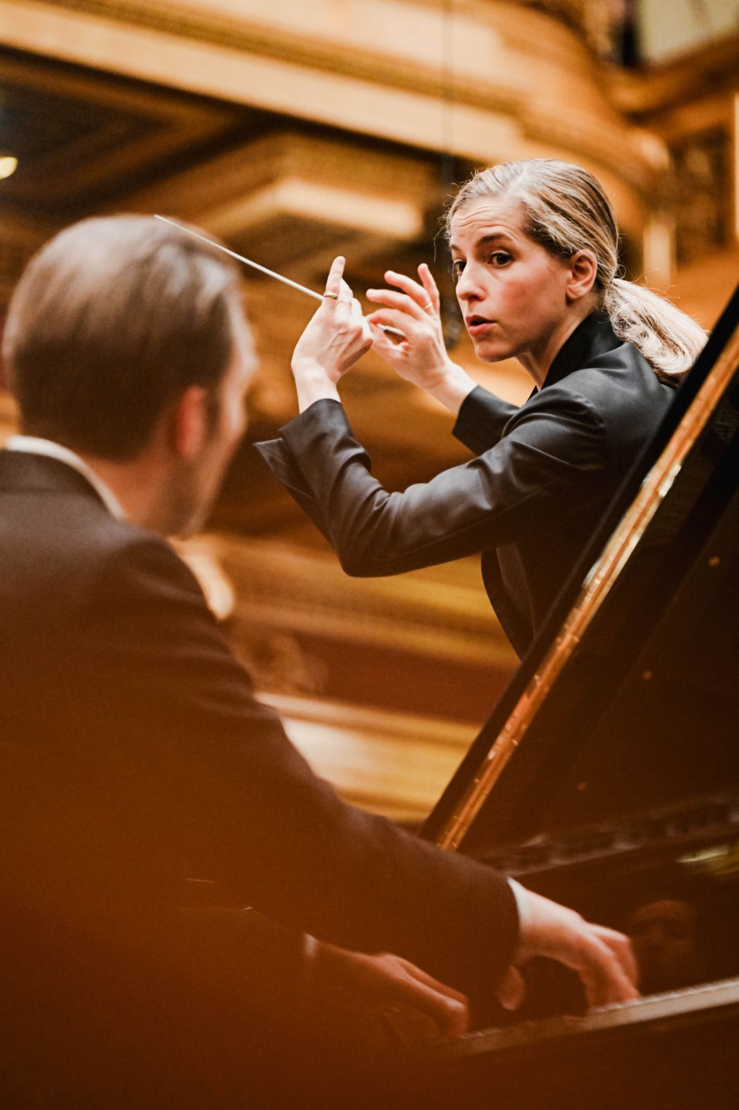 Leif Ove Andsnes and Karina Canellakis &copy; Amar Mehmedinovic | Musikverein Wien