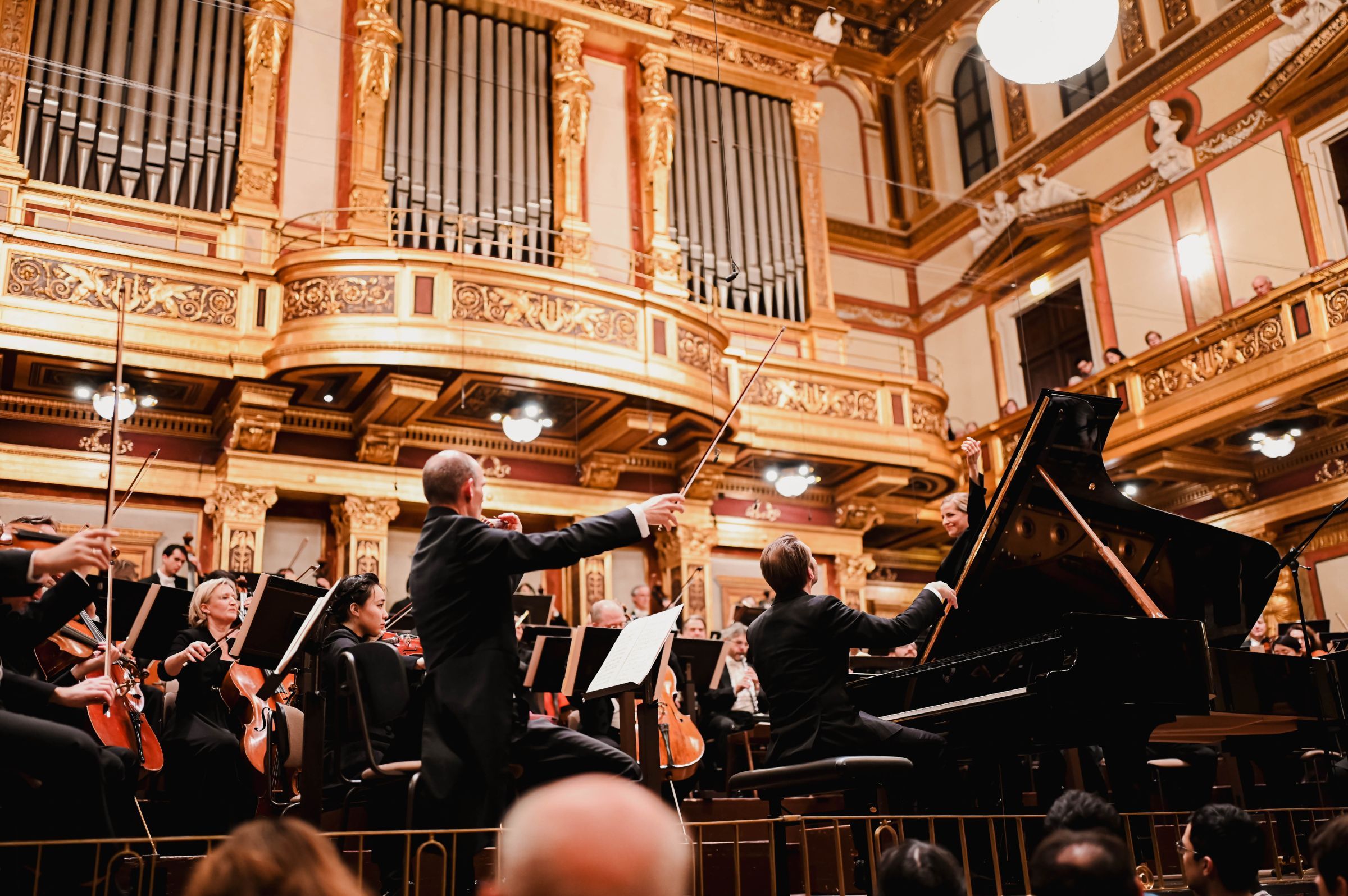 Leif Ove Andsnes, Karina Canellakis and the Vienna Symphony &copy; Amar Mehmedinovic | Musikverein Wien