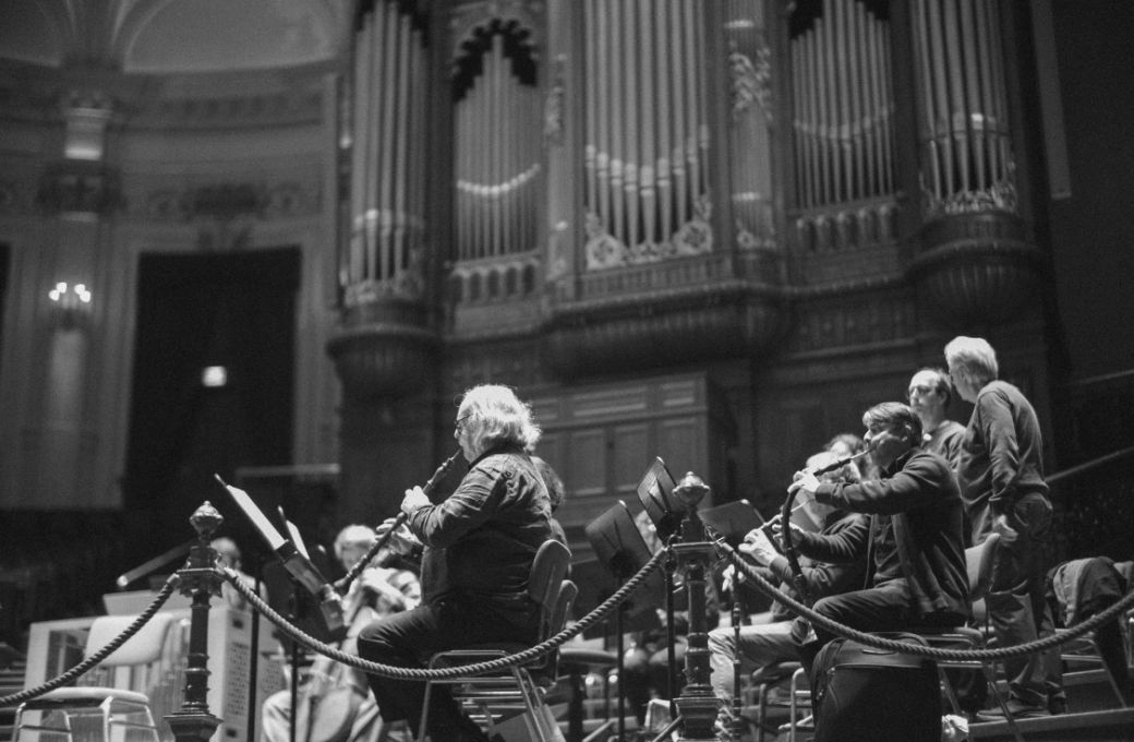 Il Gardellino in rehearsal with Christoph Pr&eacute;gardien &copy; Charles Zhao