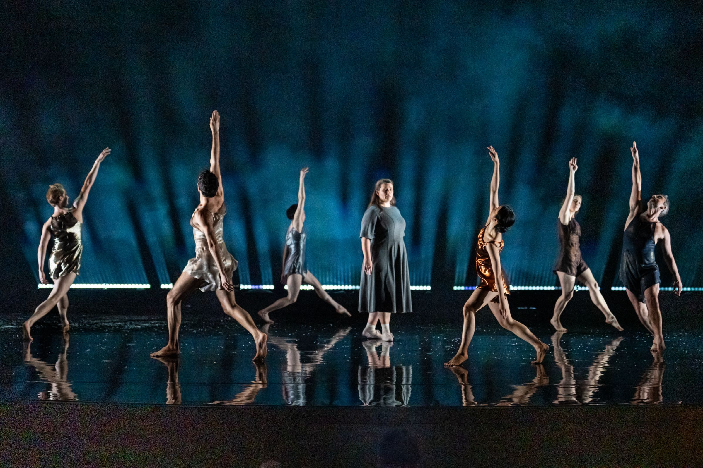 Megan Moore (The Choreographer) and dancers &copy; Steven Pisano