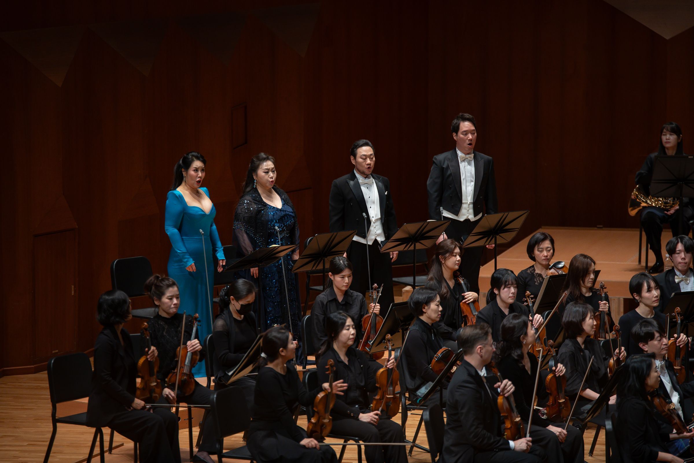 Sunyoung Seo, A-kyeong Lee, Wookyung Kim and Kihwan Sim © Seoul Philharmonic