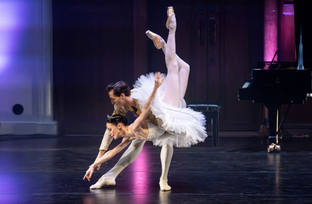 Liudmila Konovalova and Gareth Haw in Act 3 pas de deux of <i>The Sleeping Beauty</i> © Deborah Jaffe