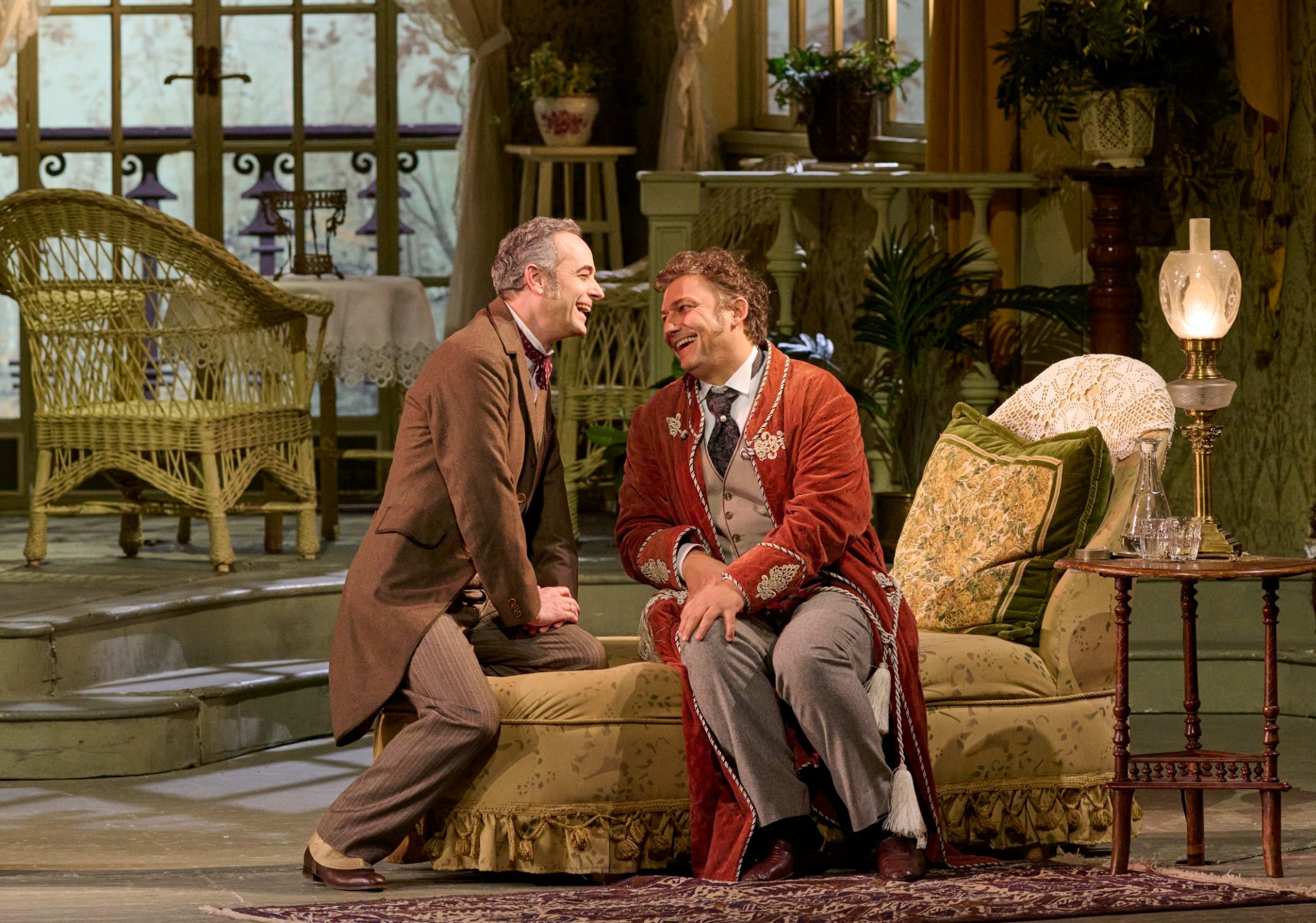 Adrian Eröd (le docteur Falke) et Jonas Kaufmann (Eisenstein) &copy; Wiener Staatsoper | Michael Pöhn
