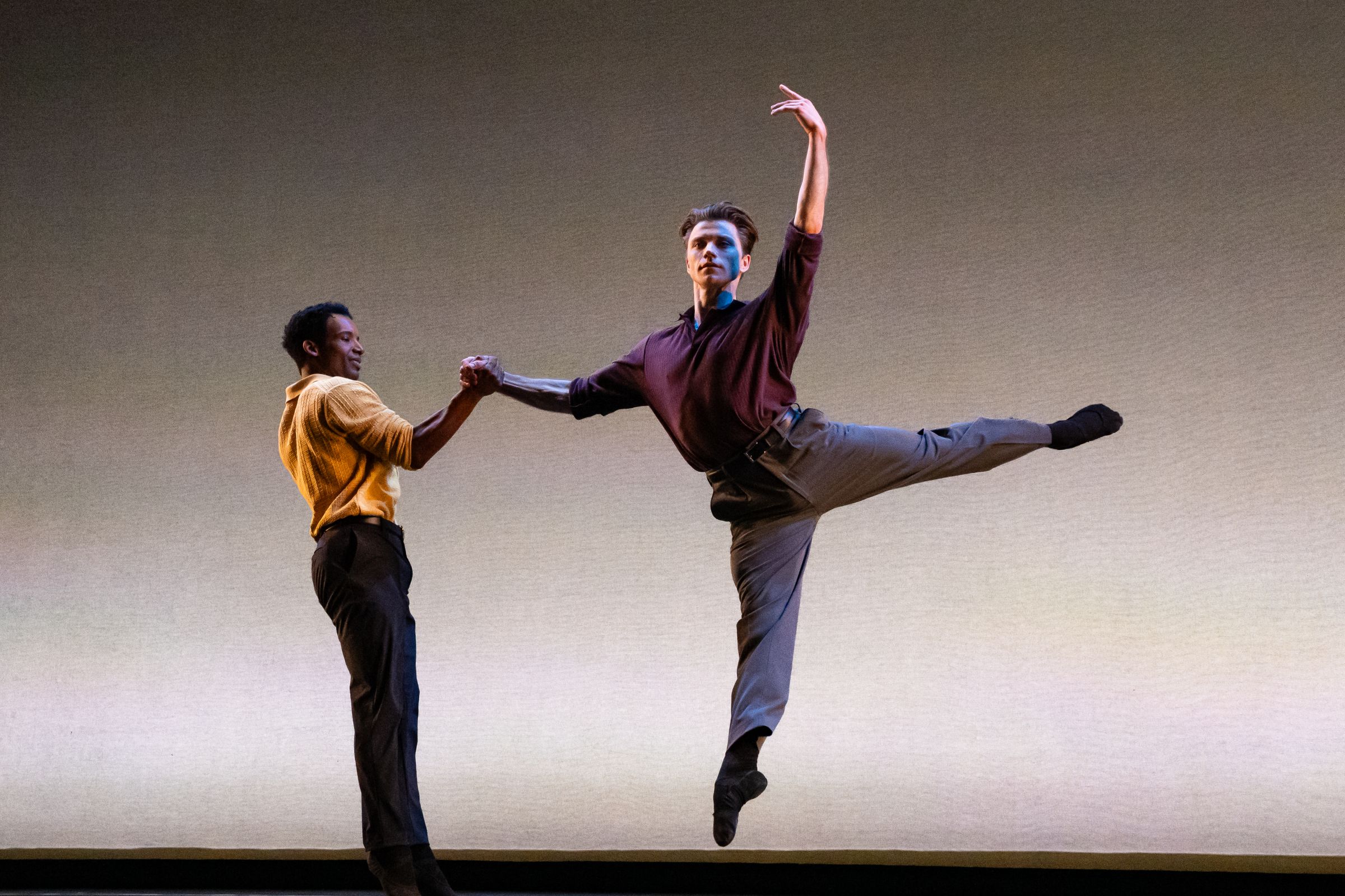 Osiel Gouneo and Alban Lendorf in <i>Real Truth</i> by Tiler Peck © Steven Pisano