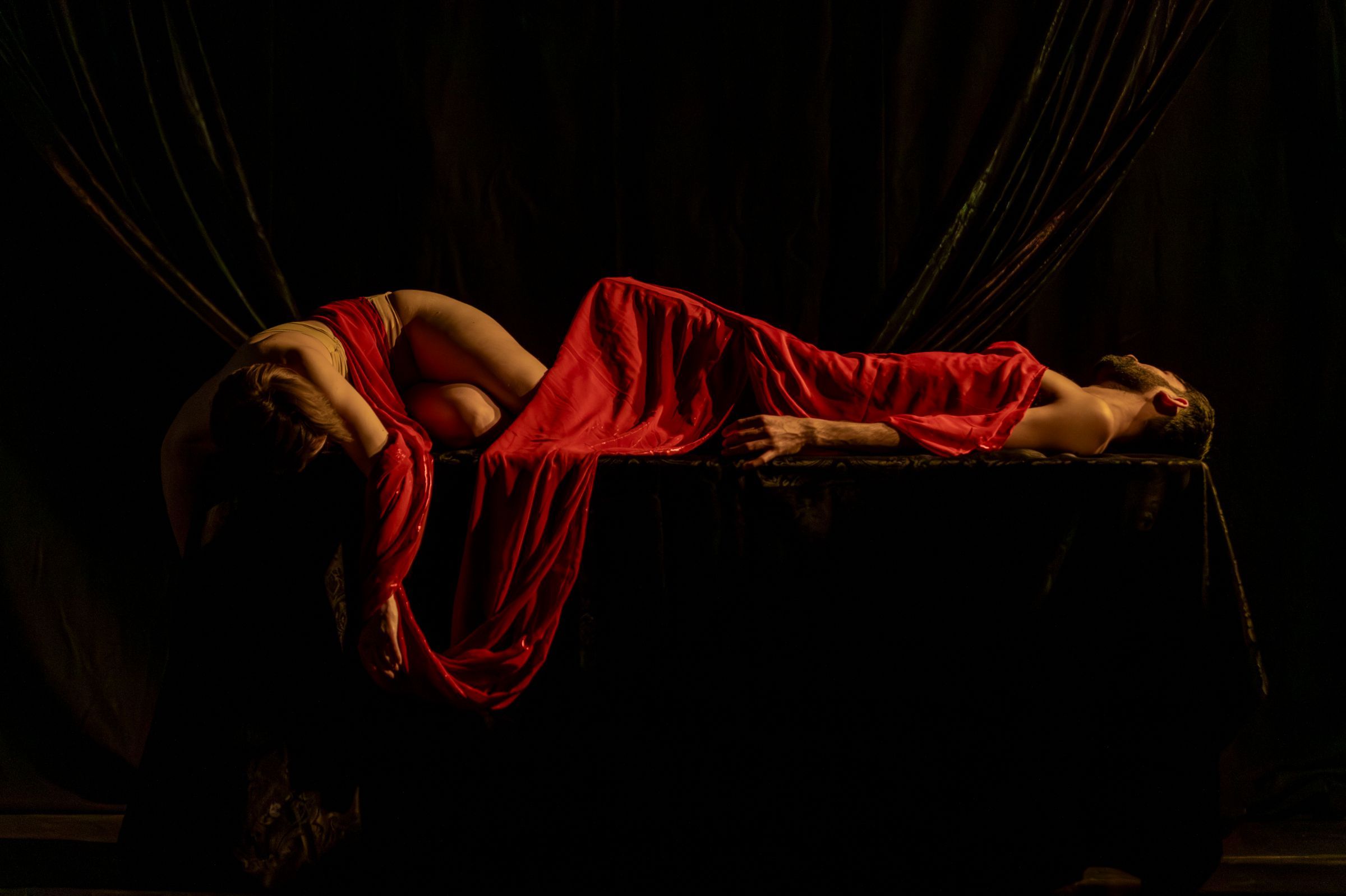 Imogen Frances and Taraash Mehrotra in <i>Death of Gesualdo</i> © Paul Marc Mitchell