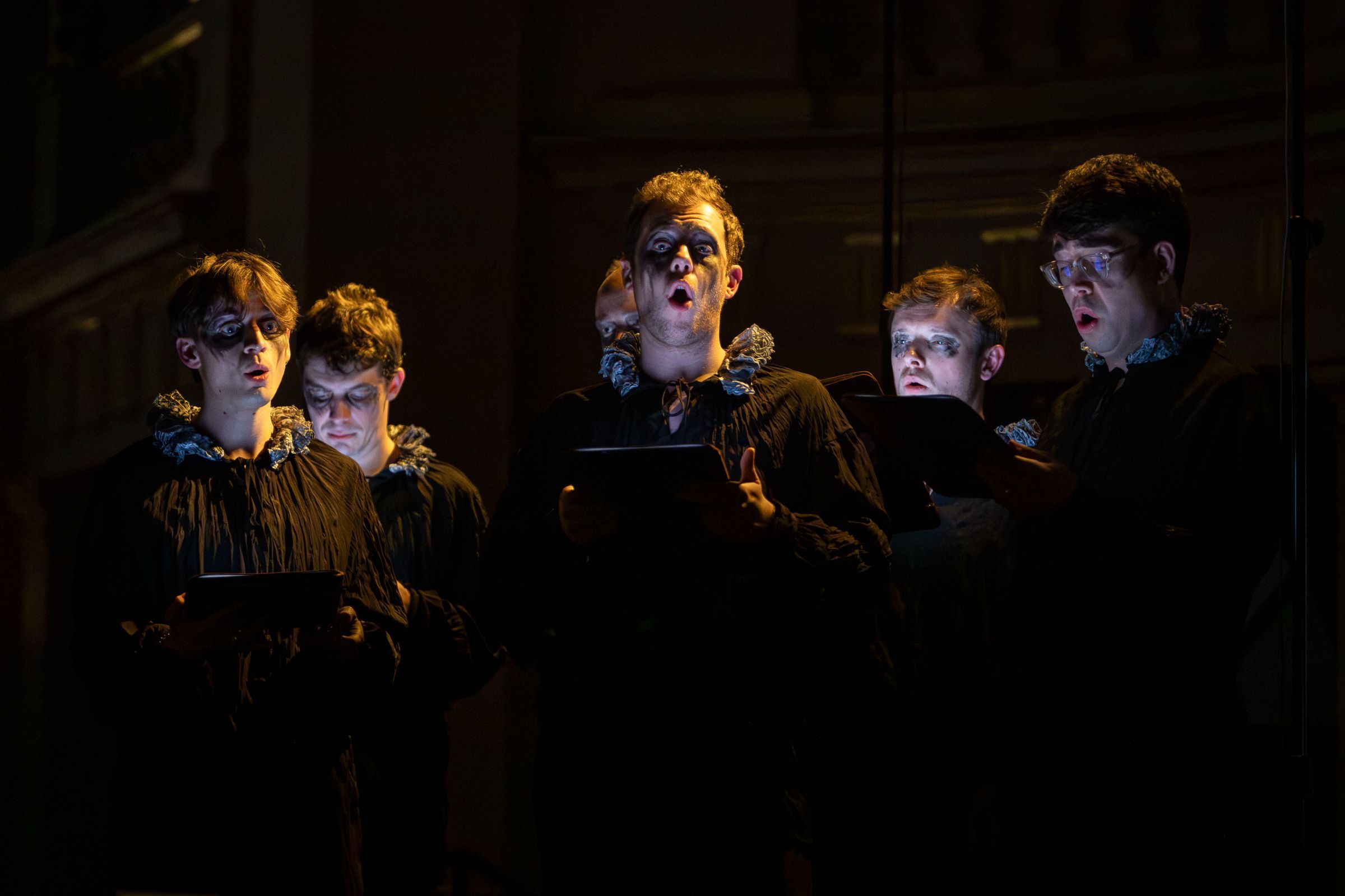 The Gesualdo Six in <i>Death of Gesualdo</i> © Paul Marc Mitchell