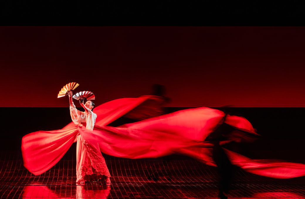 Dancer Hsin-Ping Chang in <i>Madama Butterfly</i> © Evan Zimmerman | Met Opera