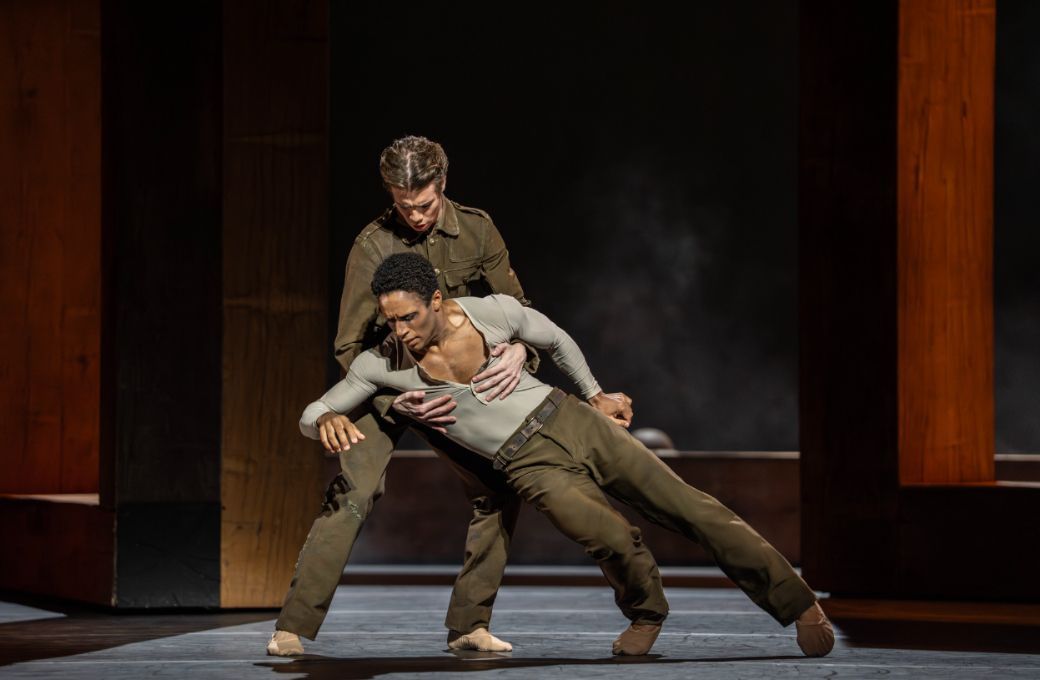Marco Masciari and Marcelino Samb&eacute; in Wayne McGregor's <i>I Now, I Then</i> &copy; 2026 Johan Persson