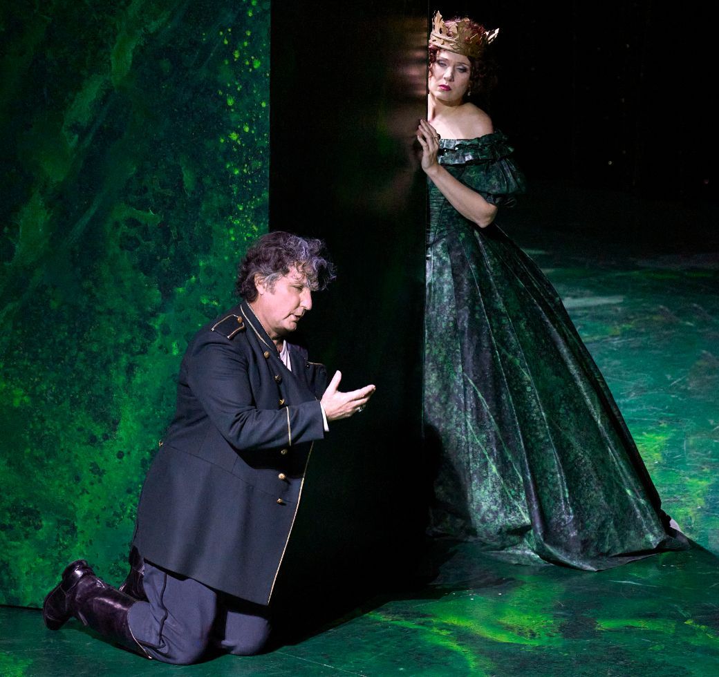 Ludovic T&eacute;zier (Nabucco) and Marina Rebeka (Abigaille) &copy; Luciano Romano